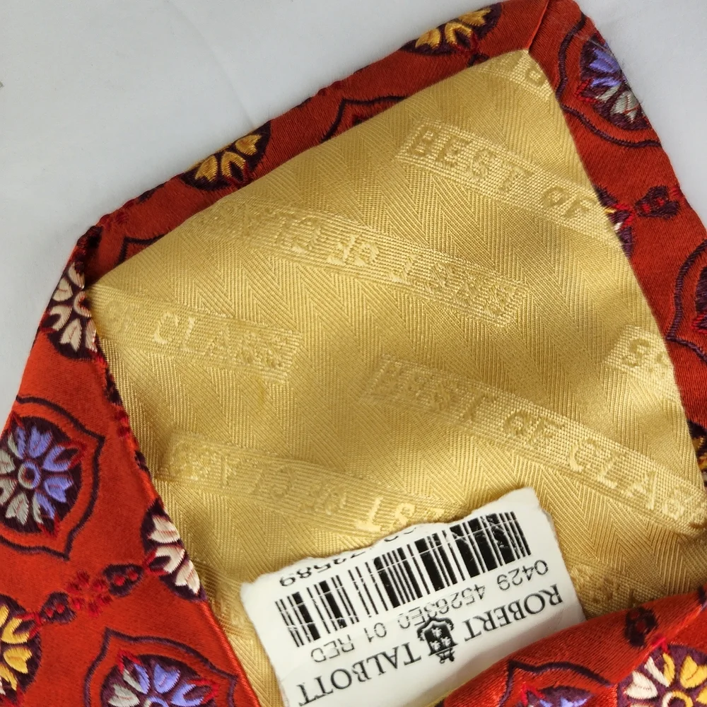 ROBERT TALBOTT Best Of Class Silk Red Tie.